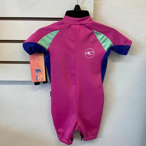 NWT O'NEILL INFANT O'ZONE S/S SPRING FPINK/COBALT/MIN - Picture 2 of 2